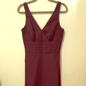 Dark purple dress (great for a wedding)